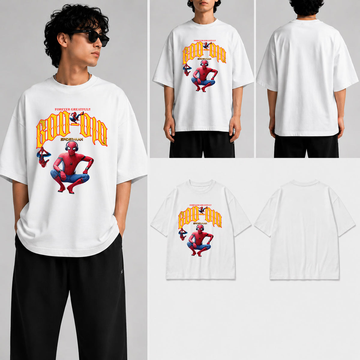 God Did Spiderman Unisex Oversized Standard T-Shirt for man & women
