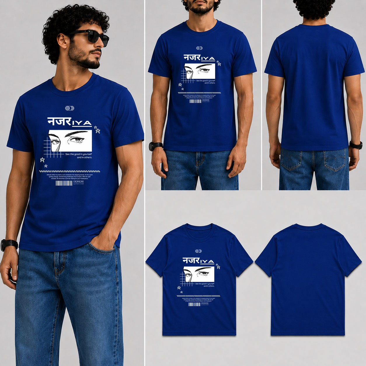 Najariya Male Round Neck Half Sleeve T-Shirt
