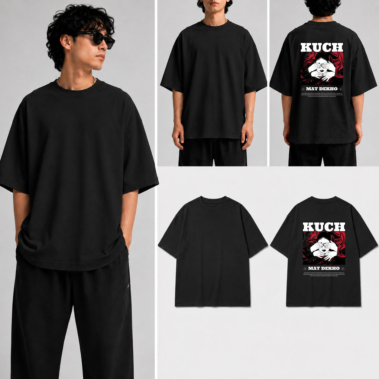 Kuch mat dekho Unisex Oversized Standard T-Shirt for man & women