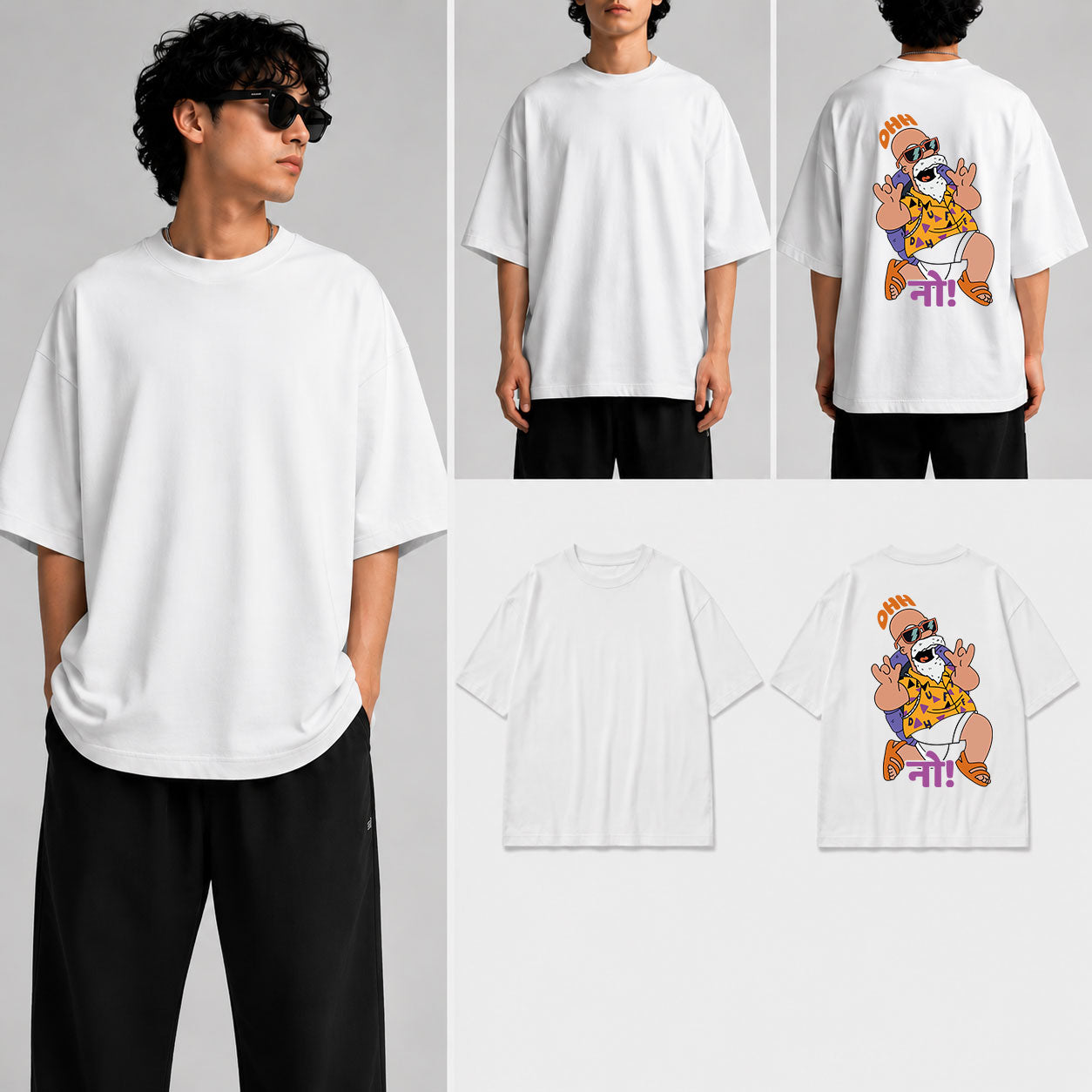 Ohh नो! Unisex Oversized Standard T-Shirt for man & women