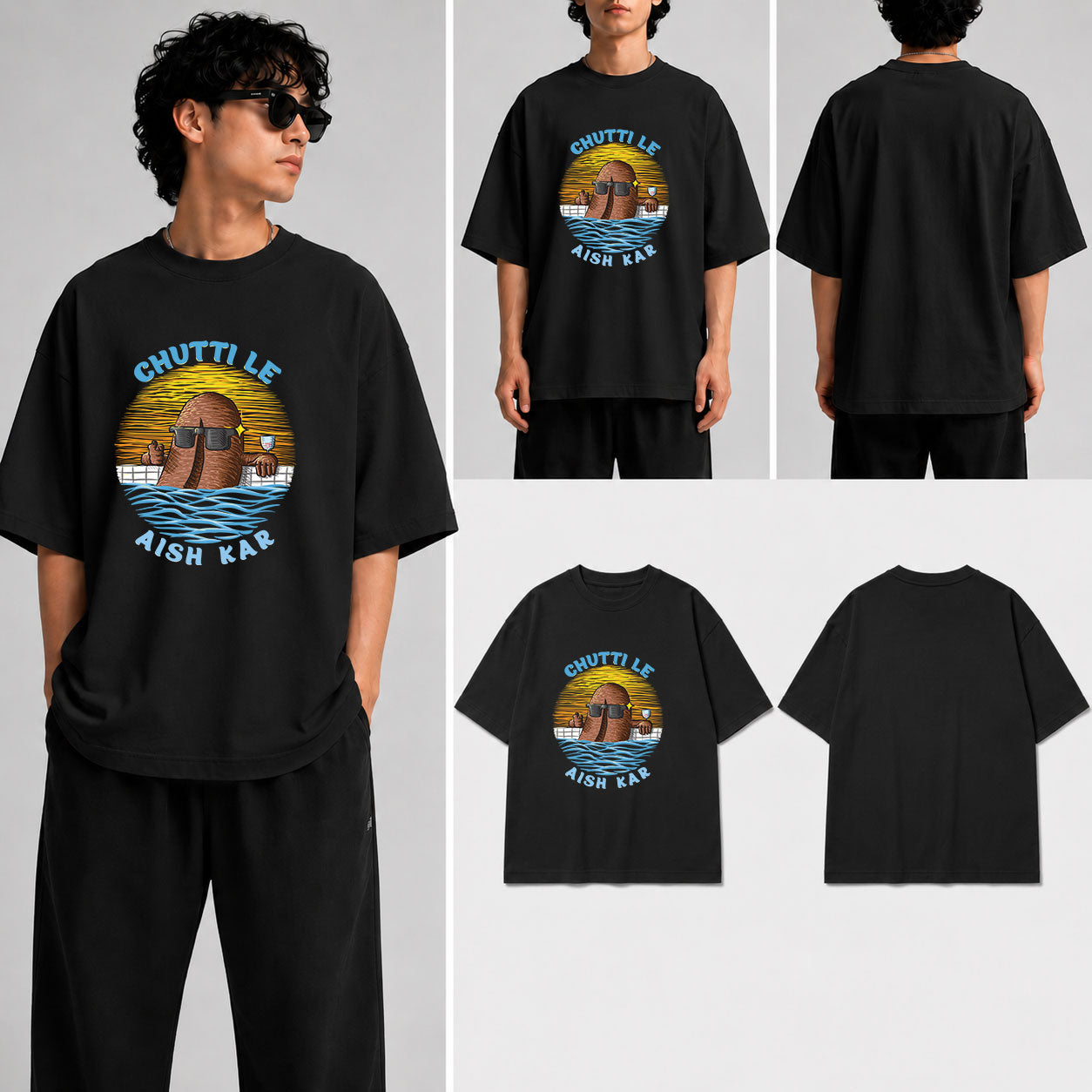 Chutti Le Unisex Oversized Standard T-Shirt for man & women