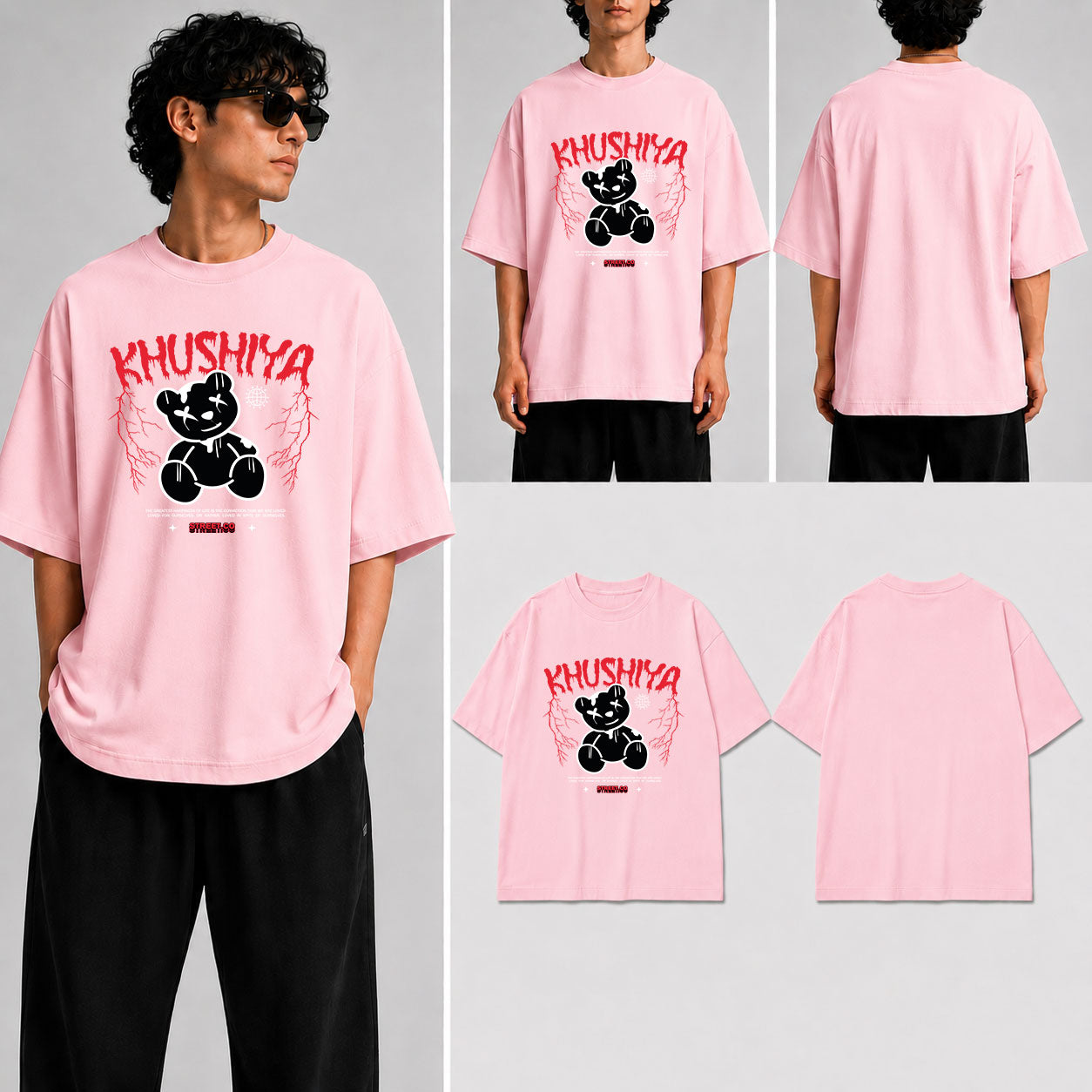 Khushiya Unisex Oversized Standard T-Shirt for man & women