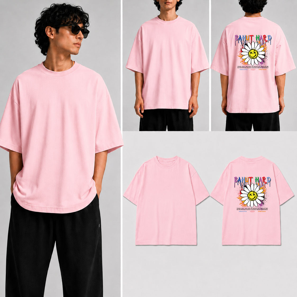 Bahut Hard Unisex Oversized Standard T-Shirt for man & women