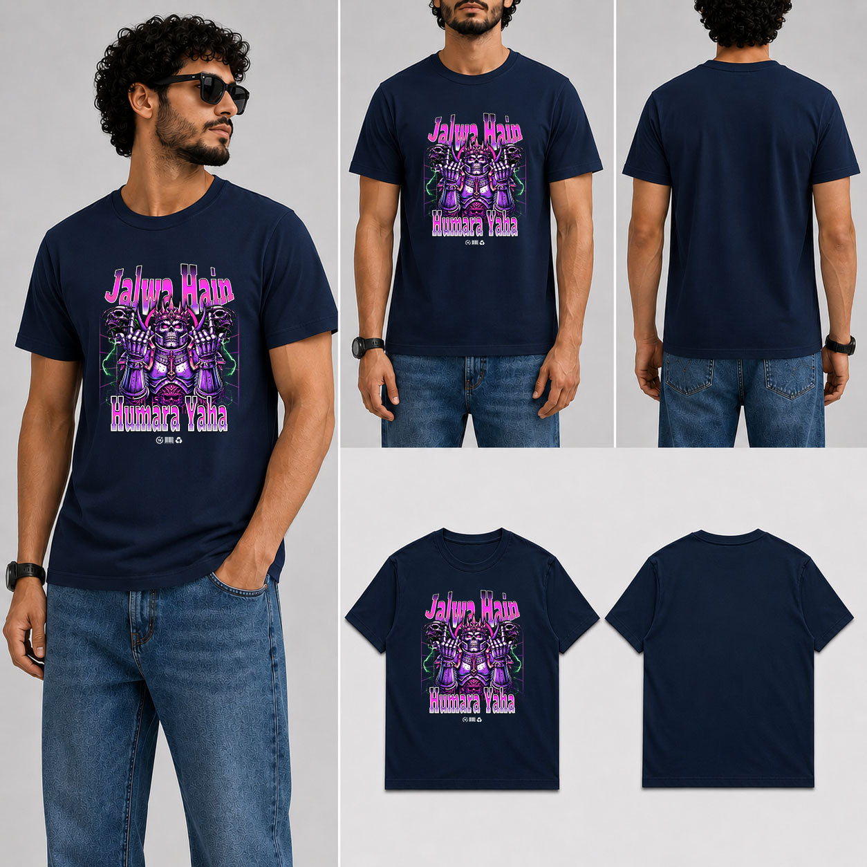 Jalwa Hain Humara Male Round Neck Half Sleeve T-Shirt