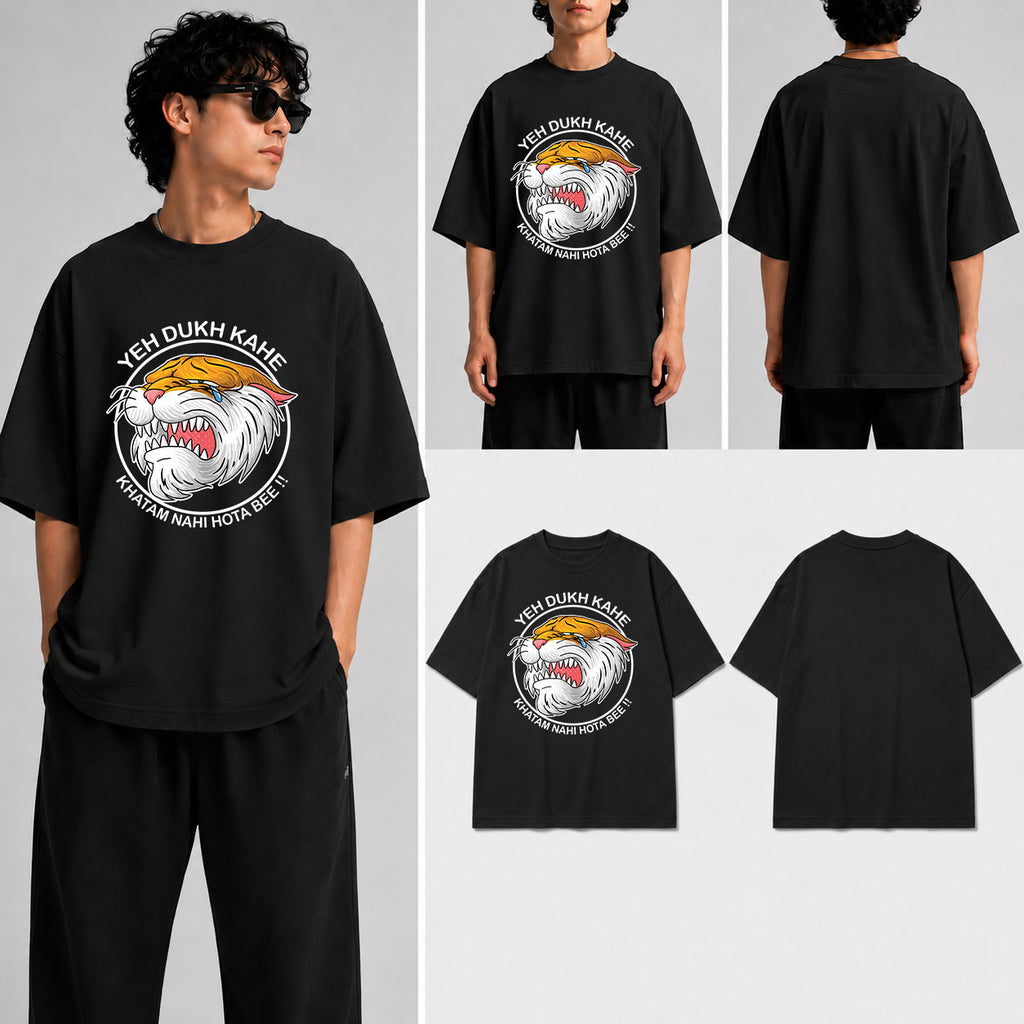 Yeh Dukh Kahe Unisex Oversized Standard T-Shirt for man & women