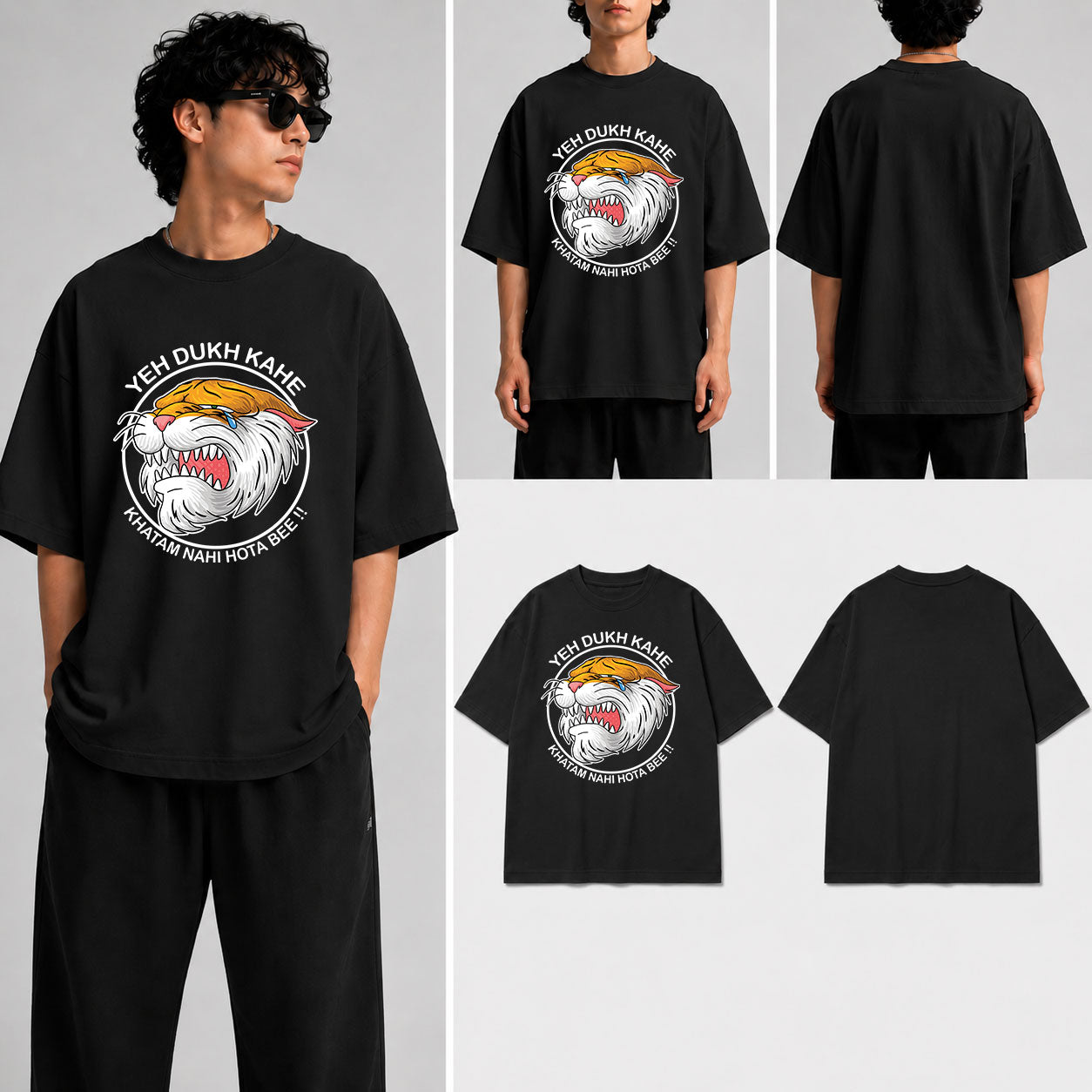 Yeh Dukh Kahe Unisex Oversized Standard T-Shirt for man & women