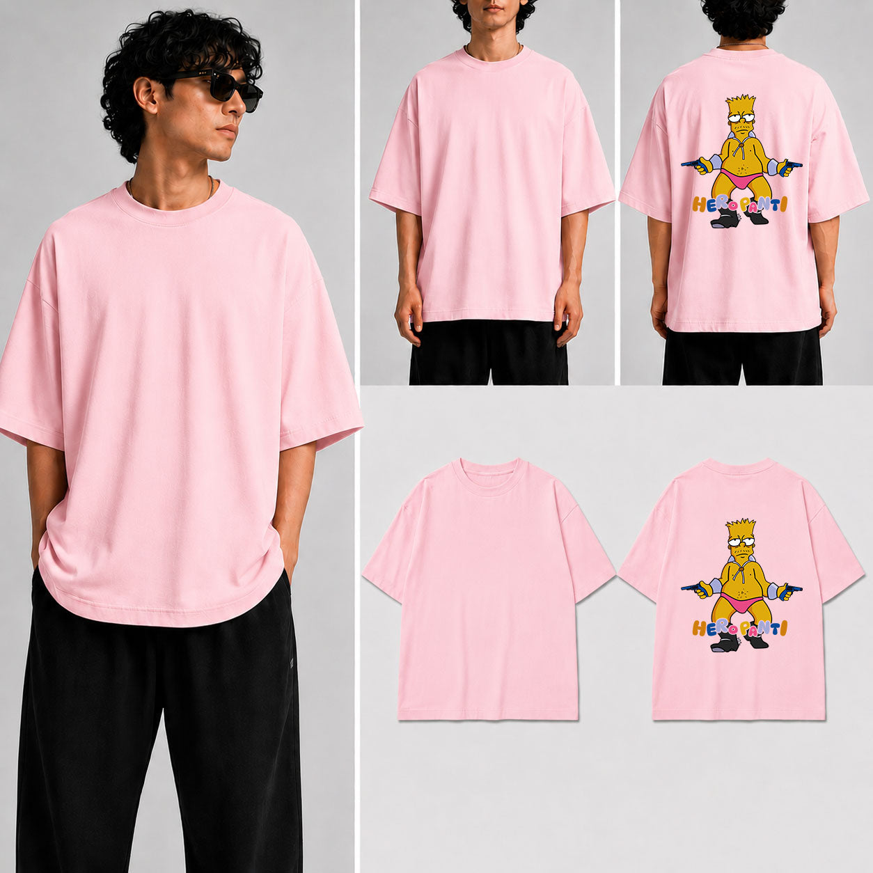 Heropanti Unisex Oversized Standard T-Shirt for man & women