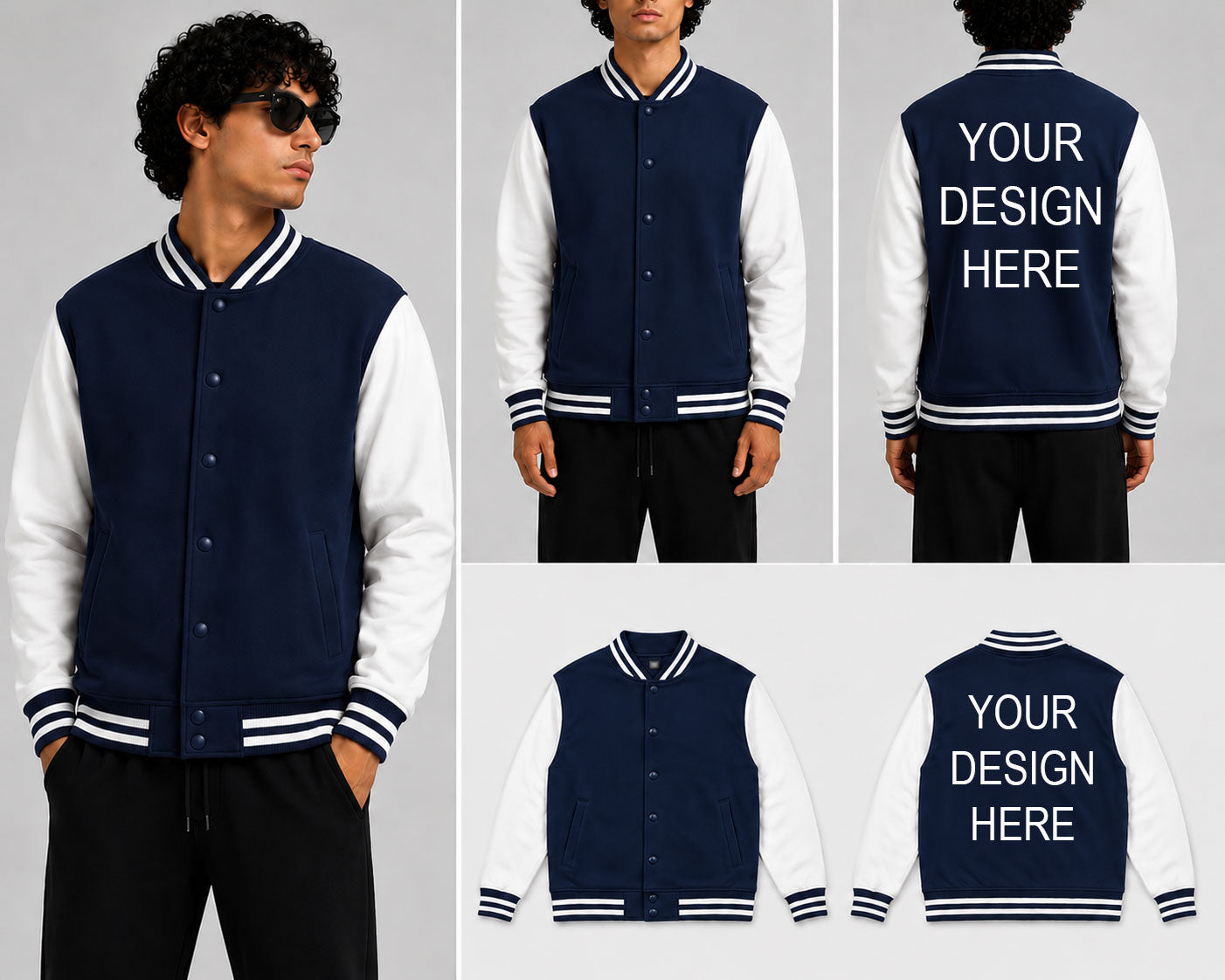 Customized Custom Personalized Unisex Varsity Jacket for man & women