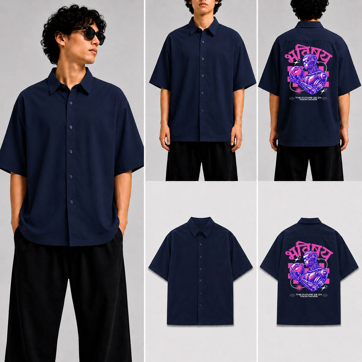 BHABISHYA Unisex Oversized Shirt for man & women
