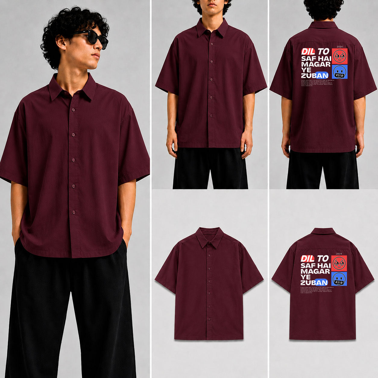 DIL TO SAF HAI Unisex Oversized Shirt for man & women