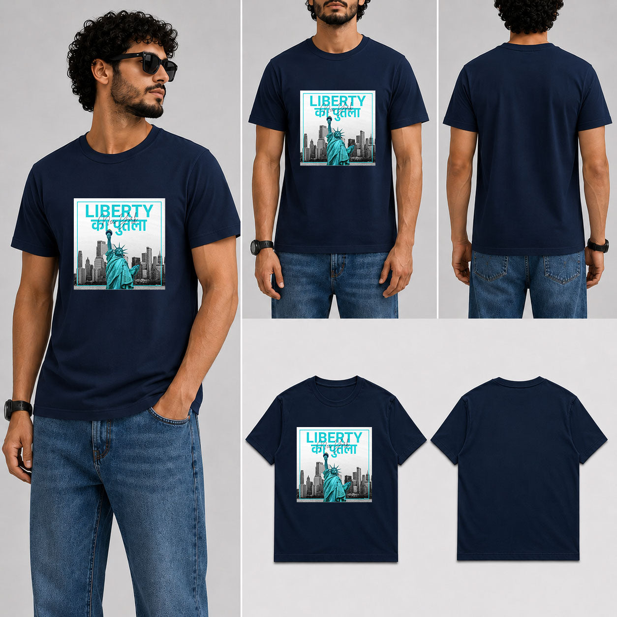 LIBERTY KA PUTLA Male Round Neck Half Sleeve T-Shirt