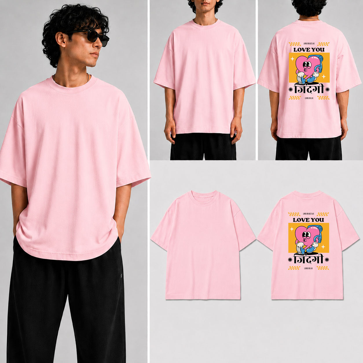 Love You Zindegi Unisex Oversized Standard T-Shirt for man & women