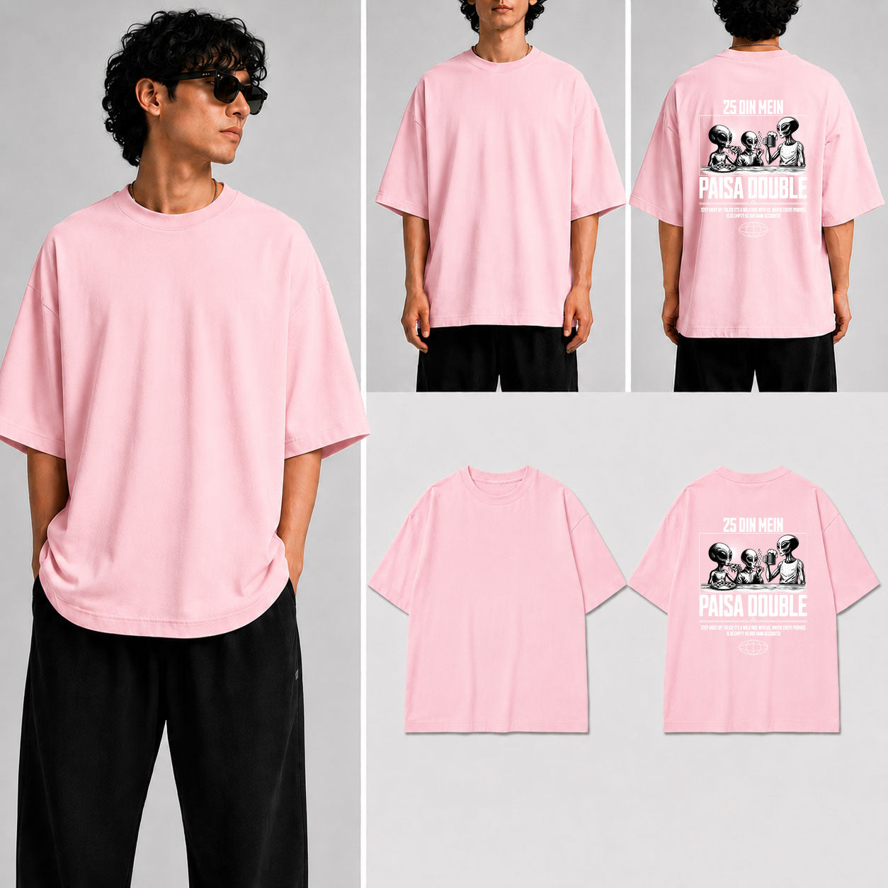 PAISA DOUBLE  Unisex Oversized Standard T-Shirt for man & women