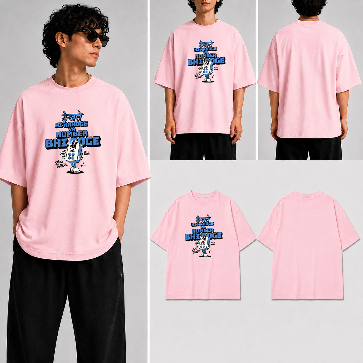 DEKHTE HI RAHOGE Unisex Oversized Standard T-Shirt for man & women