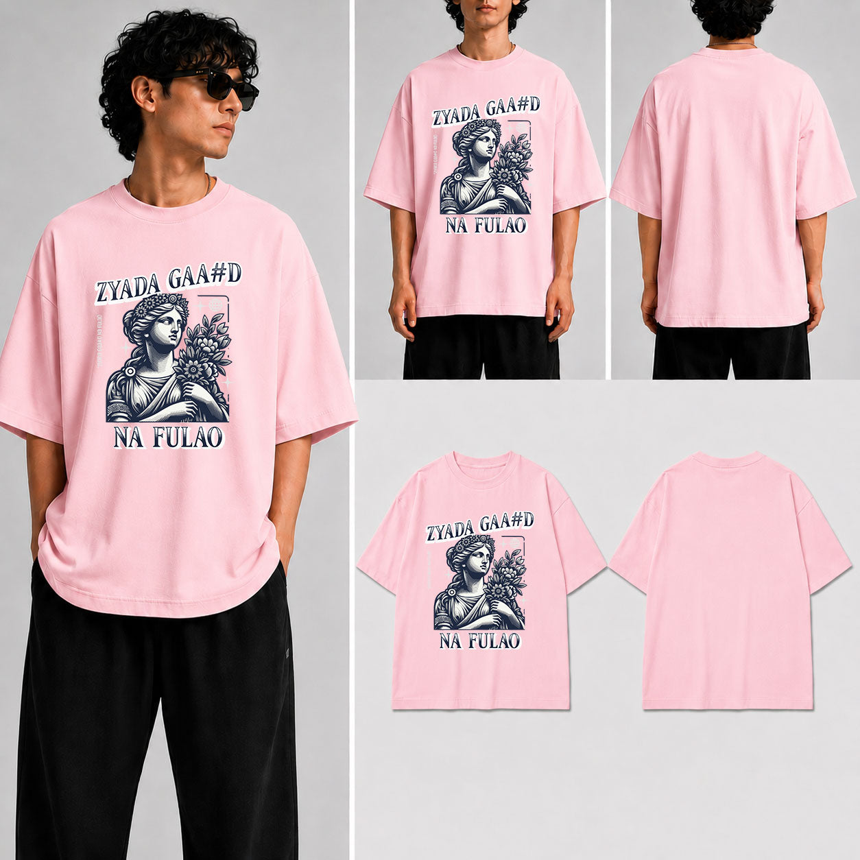 Zyada Gaa_d na fulao Unisex Oversized Standard T-Shirt for man & women