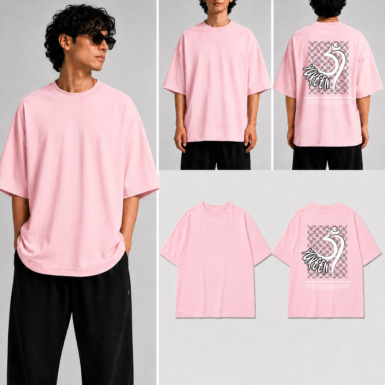 YAKEEN  Unisex Oversized Standard T-Shirt for man & women
