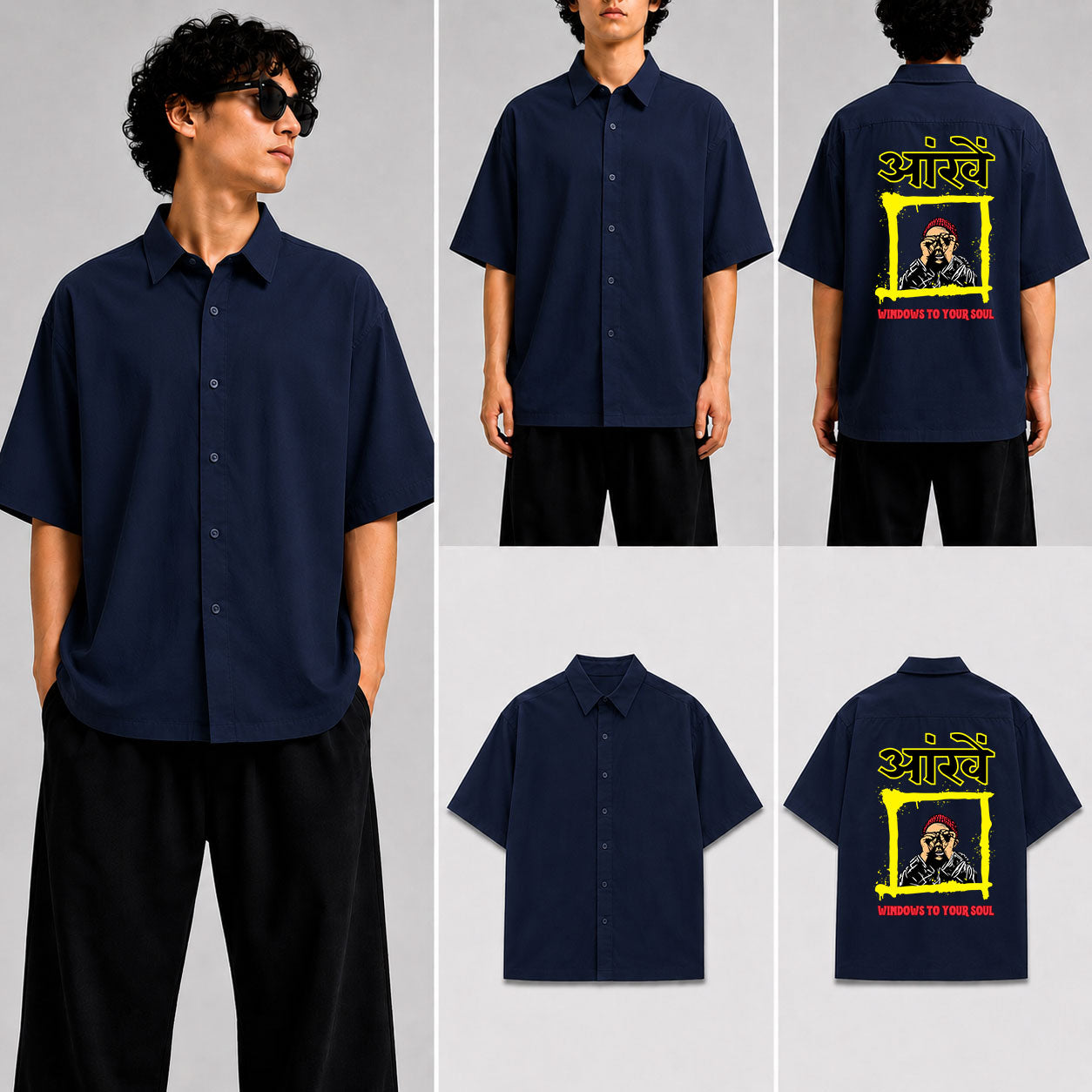 Aankhen Unisex Oversized Shirt for man & women