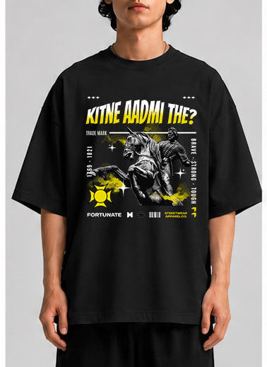 Kitne Aadmi The Unisex Oversized Standard T-Shirt for man & women