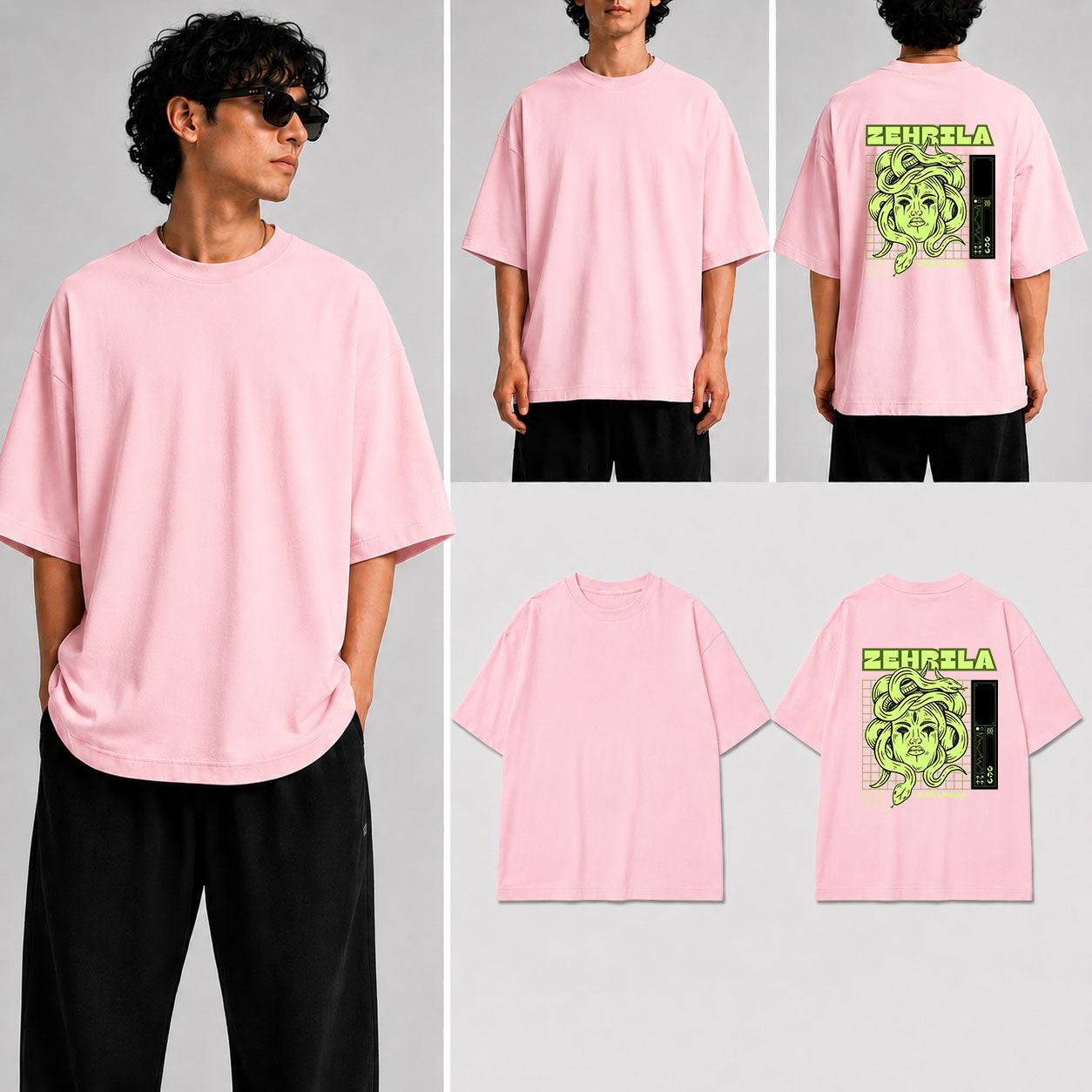 Zehrila  Unisex Oversized Standard T-Shirt for man & women