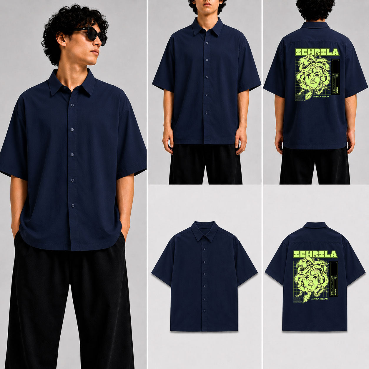 Zehrila Unisex Oversized Shirt for man & women