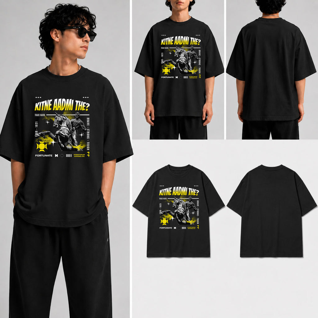 Kitne Aadmi The Unisex Oversized Standard T-Shirt for man & women