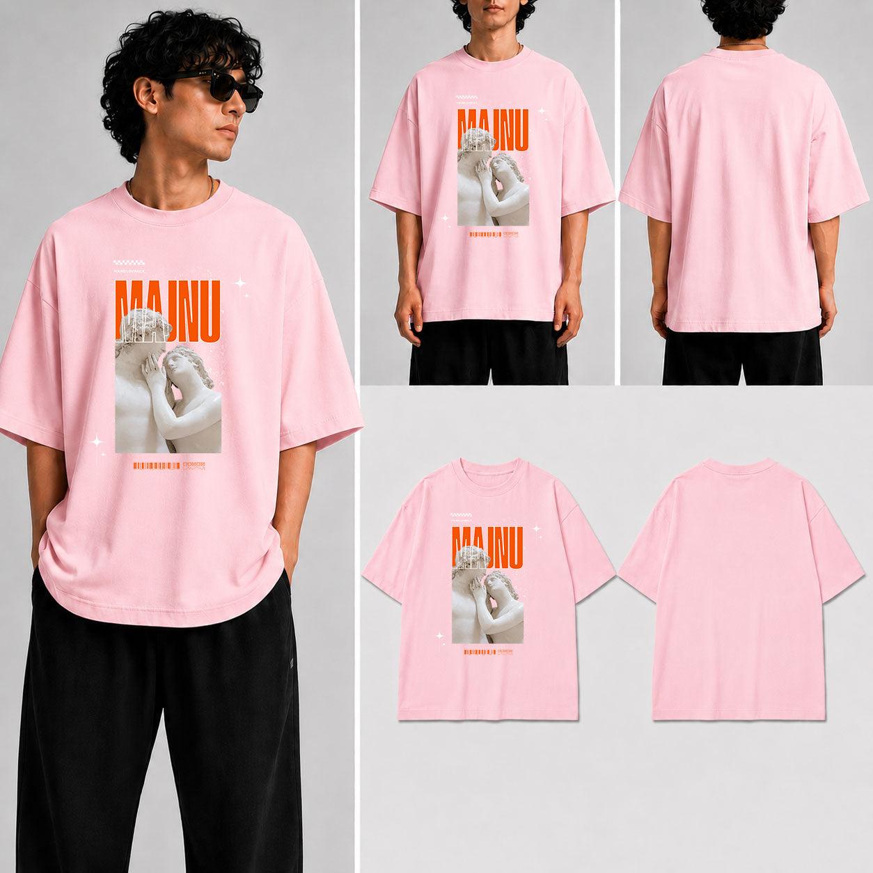 Majnu Unisex Oversized Standard T-Shirt for man & women