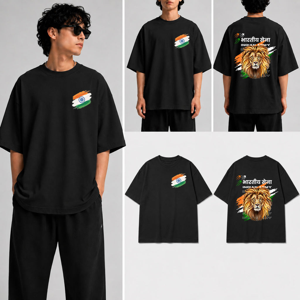 Bharatiya Sena Unisex Oversized Standard T-Shirt for man & women