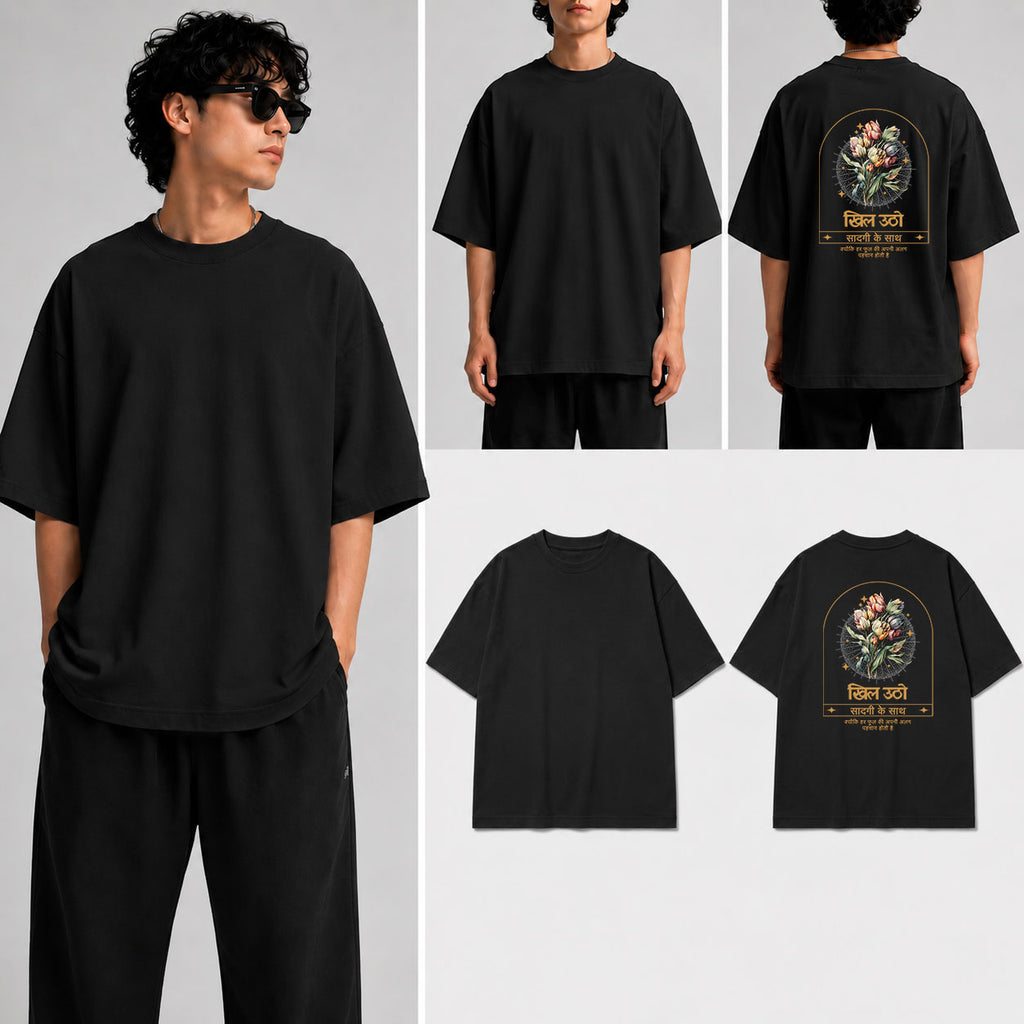 Blooming Flower Unisex Oversized Standard T-Shirt for man & women