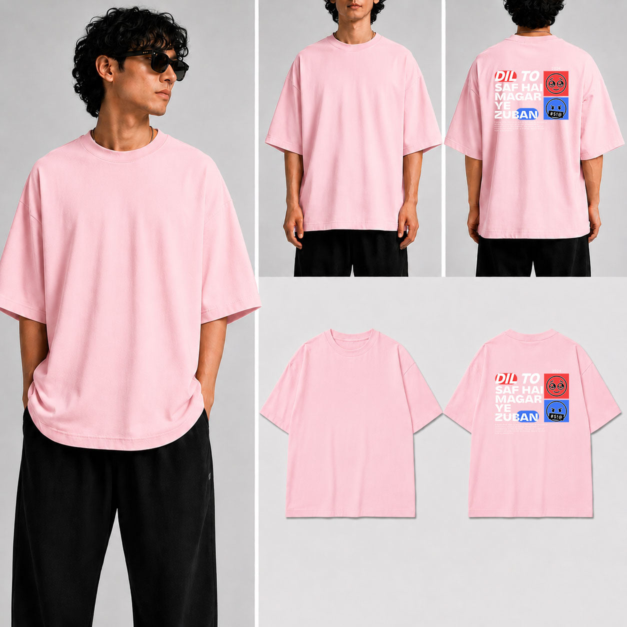 DIL TO SAF HAI Unisex Oversized Standard T-Shirt for man & women