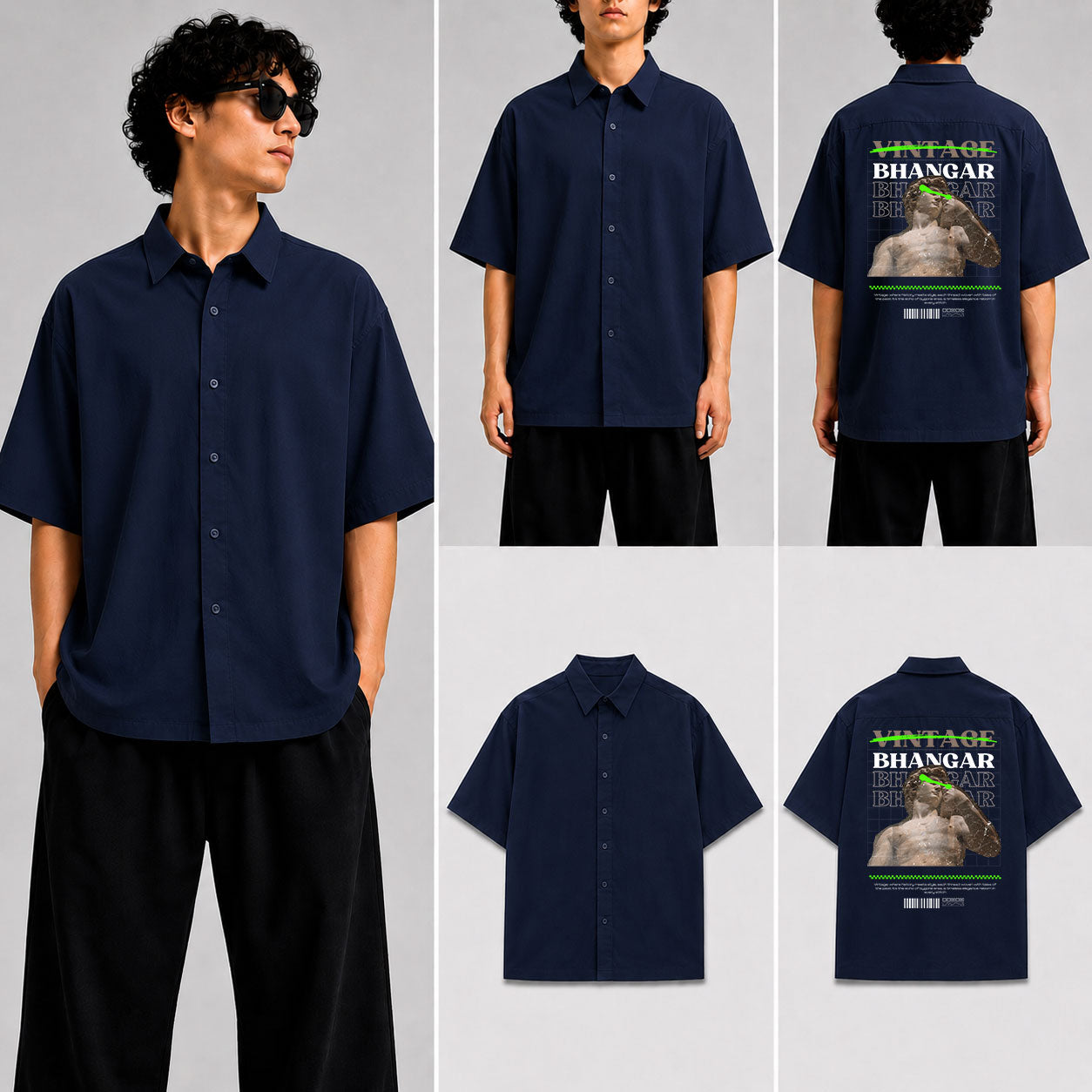 Bhangar Unisex Oversized Shirt for man & women