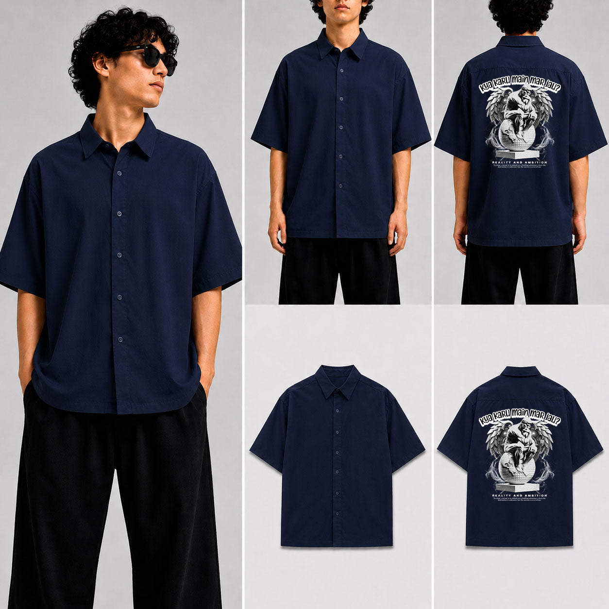 meri koi feelings nahi hai  Unisex Oversized Shirt for man & women