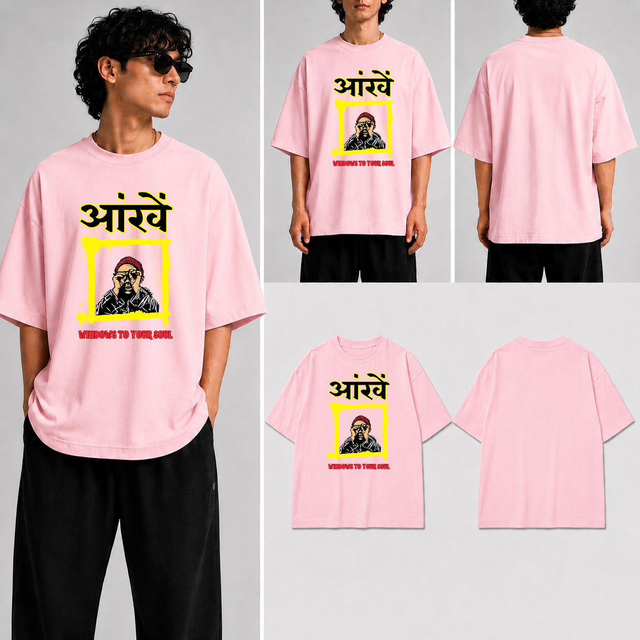 Aankhen Unisex Oversized Standard T-Shirt for man & women