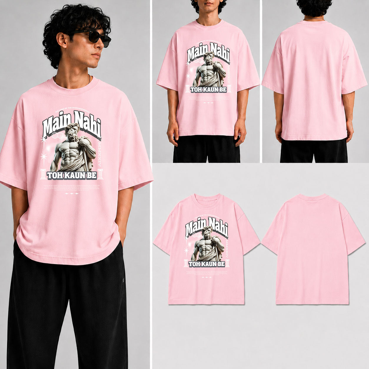 Main Nahi Toh Kaun Be Unisex Oversized Standard T-Shirt for man & women