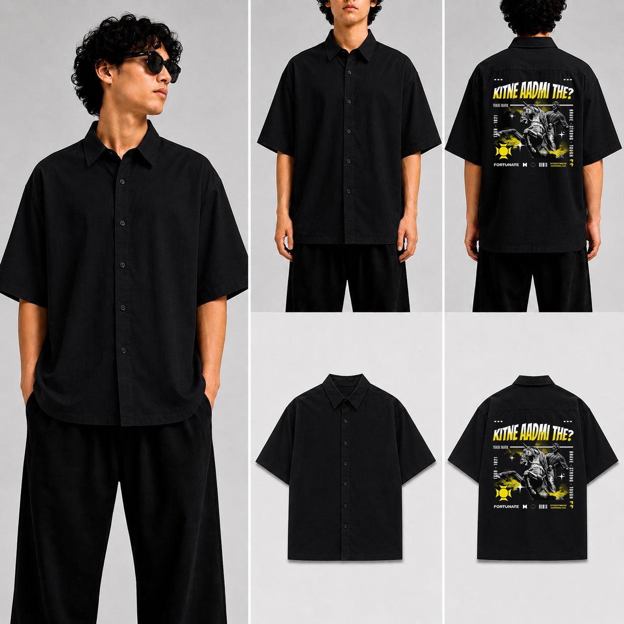 Kitne Aadmi The Unisex Oversized Shirt for man & women