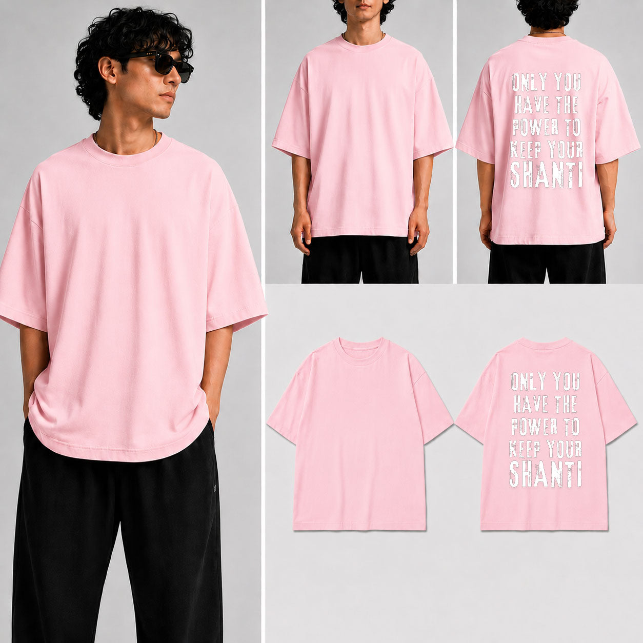 Keep your Shanti Unisex Oversized Standard T-Shirt for man & women