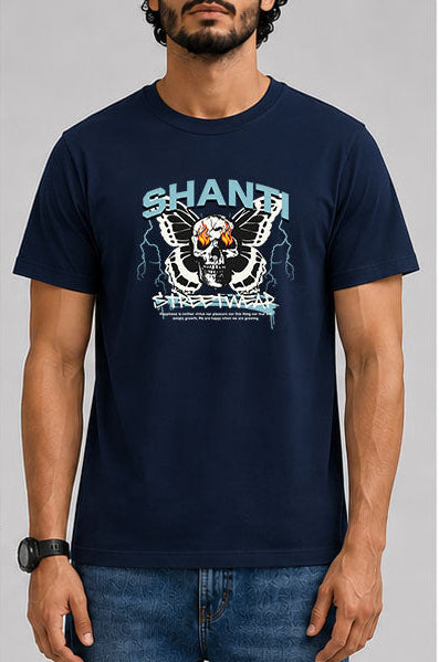 Shanti Male Round Neck Half Sleeve T-Shirt