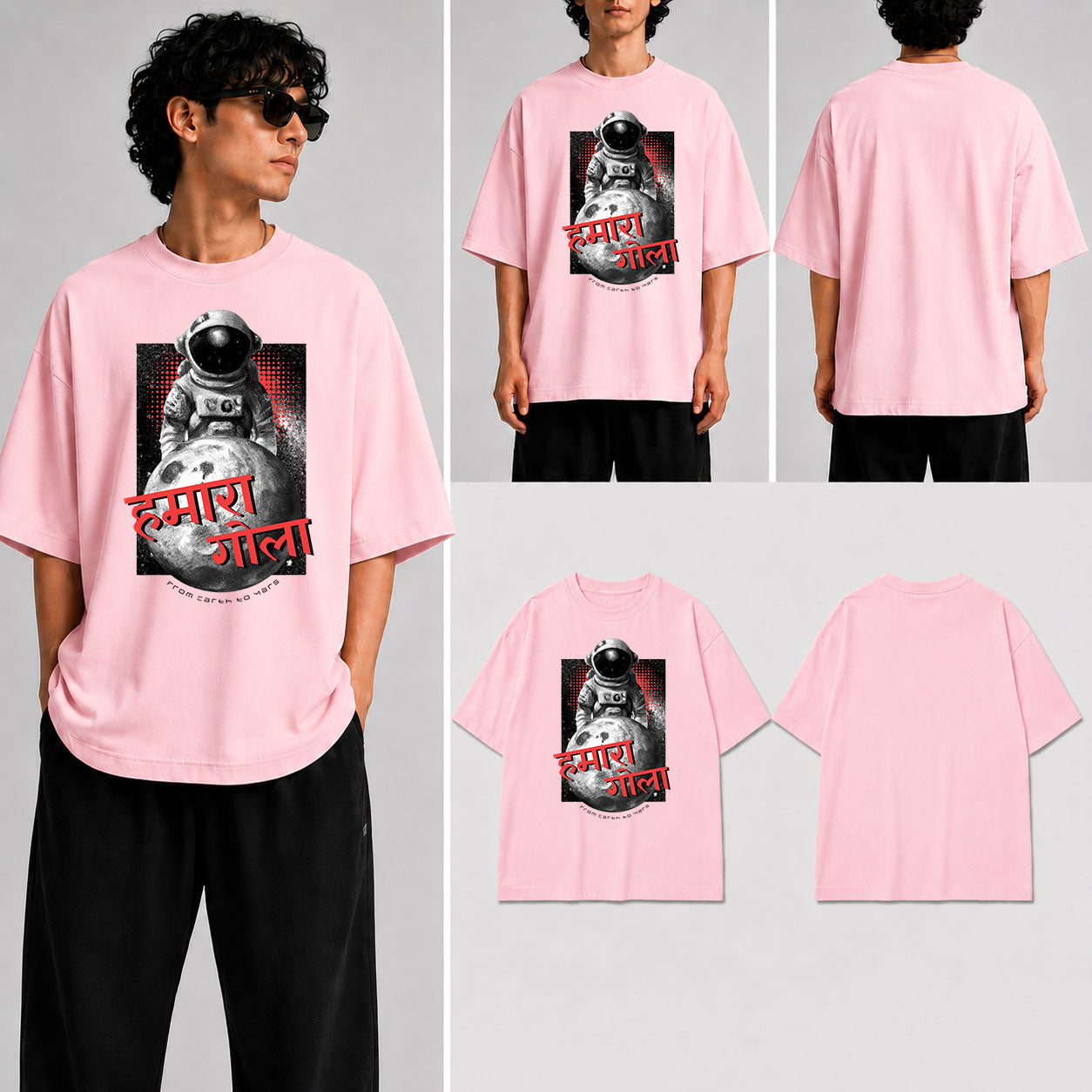 HAMARA GOLA Unisex Oversized Standard T-Shirt for man & women