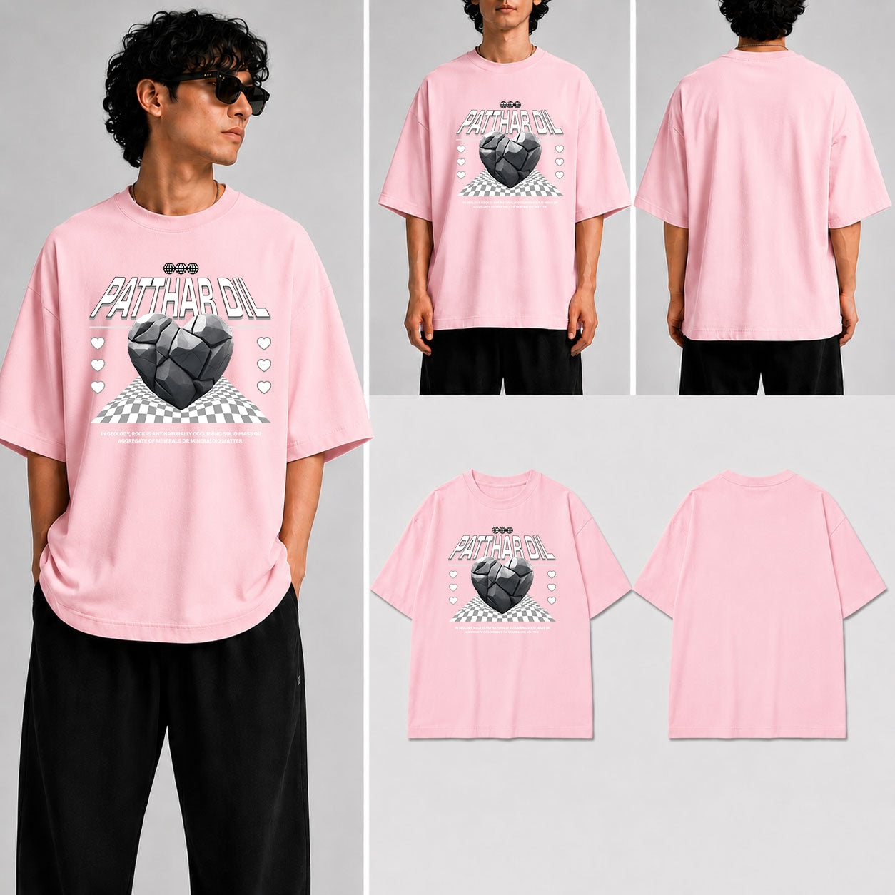 Patthar Dil  Unisex Oversized Standard T-Shirt for man & women