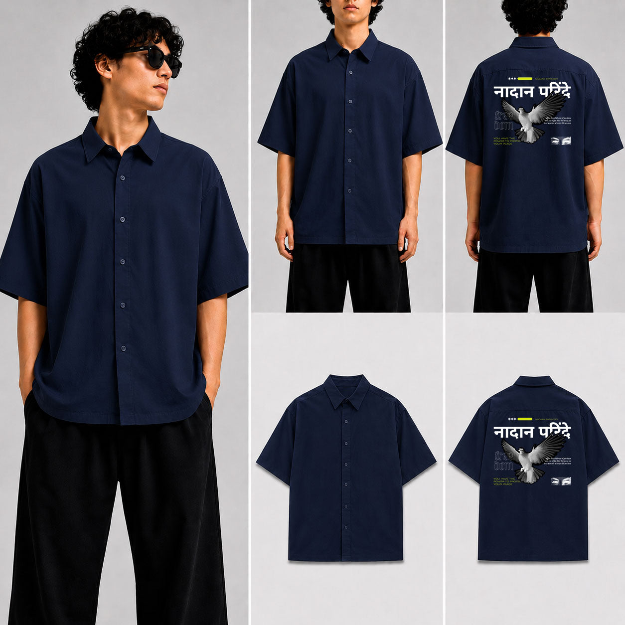 Nadaan Parindey Unisex Oversized Shirt for man & women