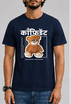 कॉंफिडेंट Male Round Neck Half Sleeve T-Shirt