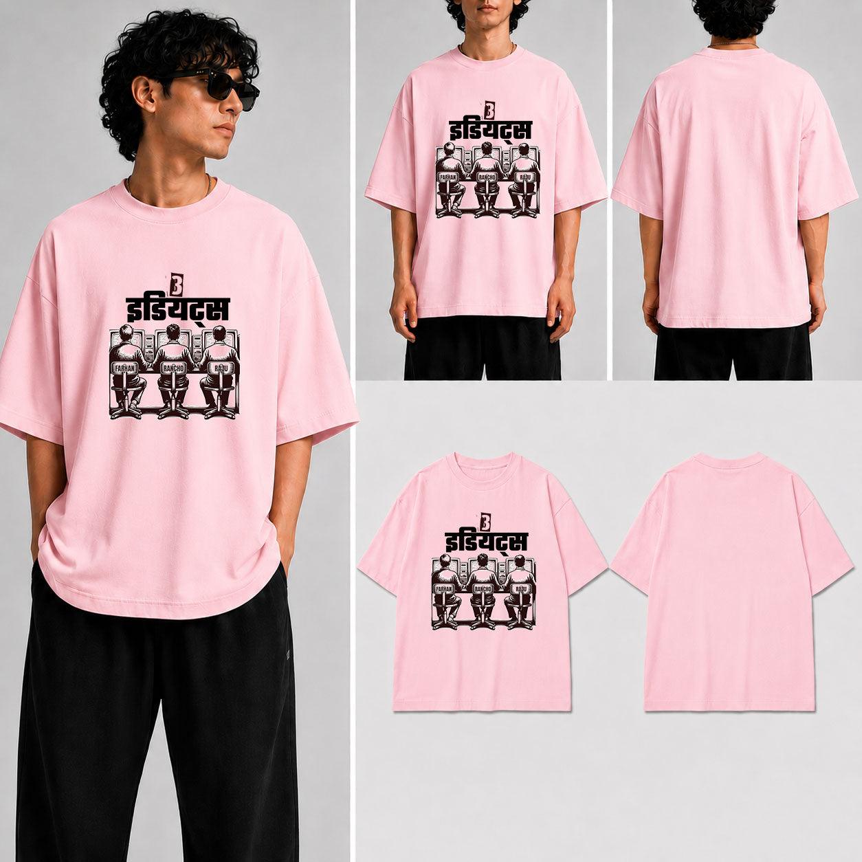 IDIOTS Unisex Oversized Standard T-Shirt for man & women
