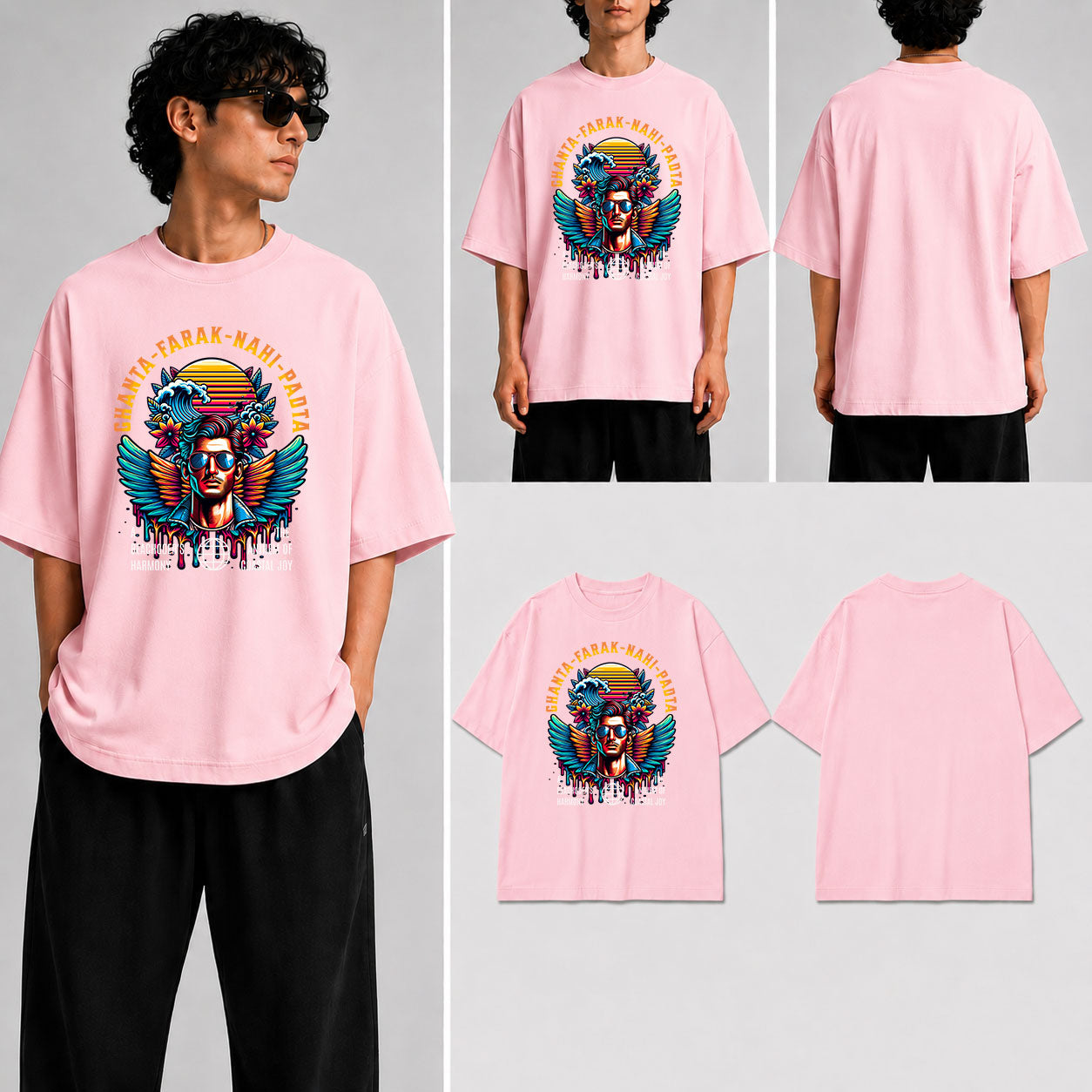 GHANTA FARAK NAHI PADTA Unisex Oversized Standard T-Shirt for man & women
