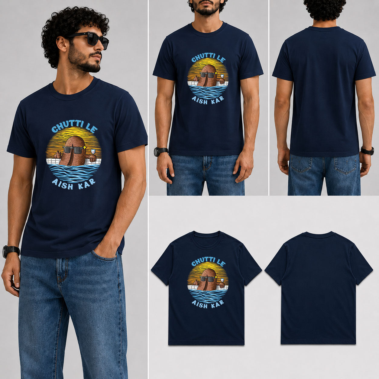 Chutti Le Male Round Neck Half Sleeve T-Shirt
