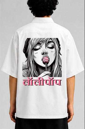 Girl with Lollipop Unisex Oversized Shirt for man & women