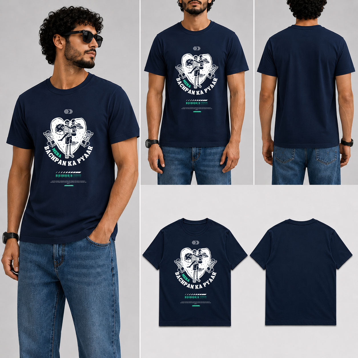 Bachpan Ka Pyar Male Round Neck Half Sleeve T-Shirt