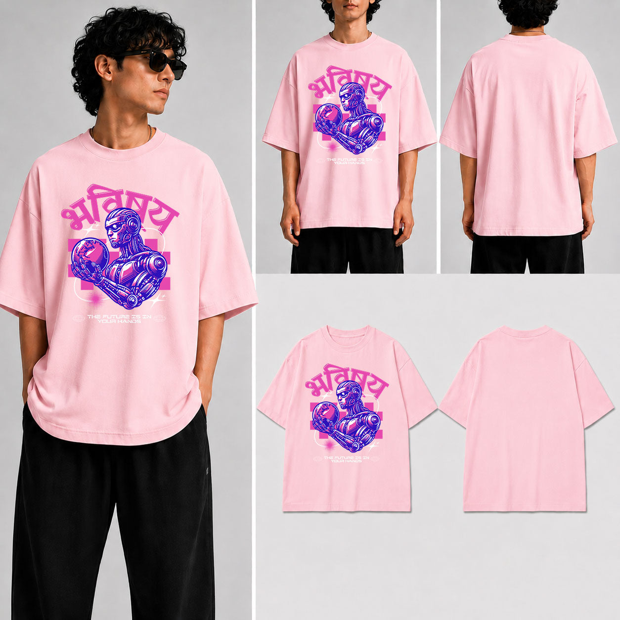 BHABISHYA Unisex Oversized Standard T-Shirt for man & women