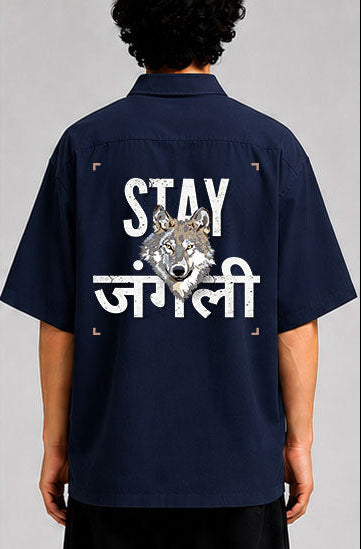 STAY JUNGLI Unisex Oversized Shirt for man & women