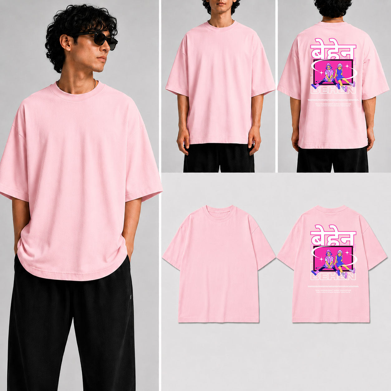 Behen Unisex Oversized Standard T-Shirt for man & women