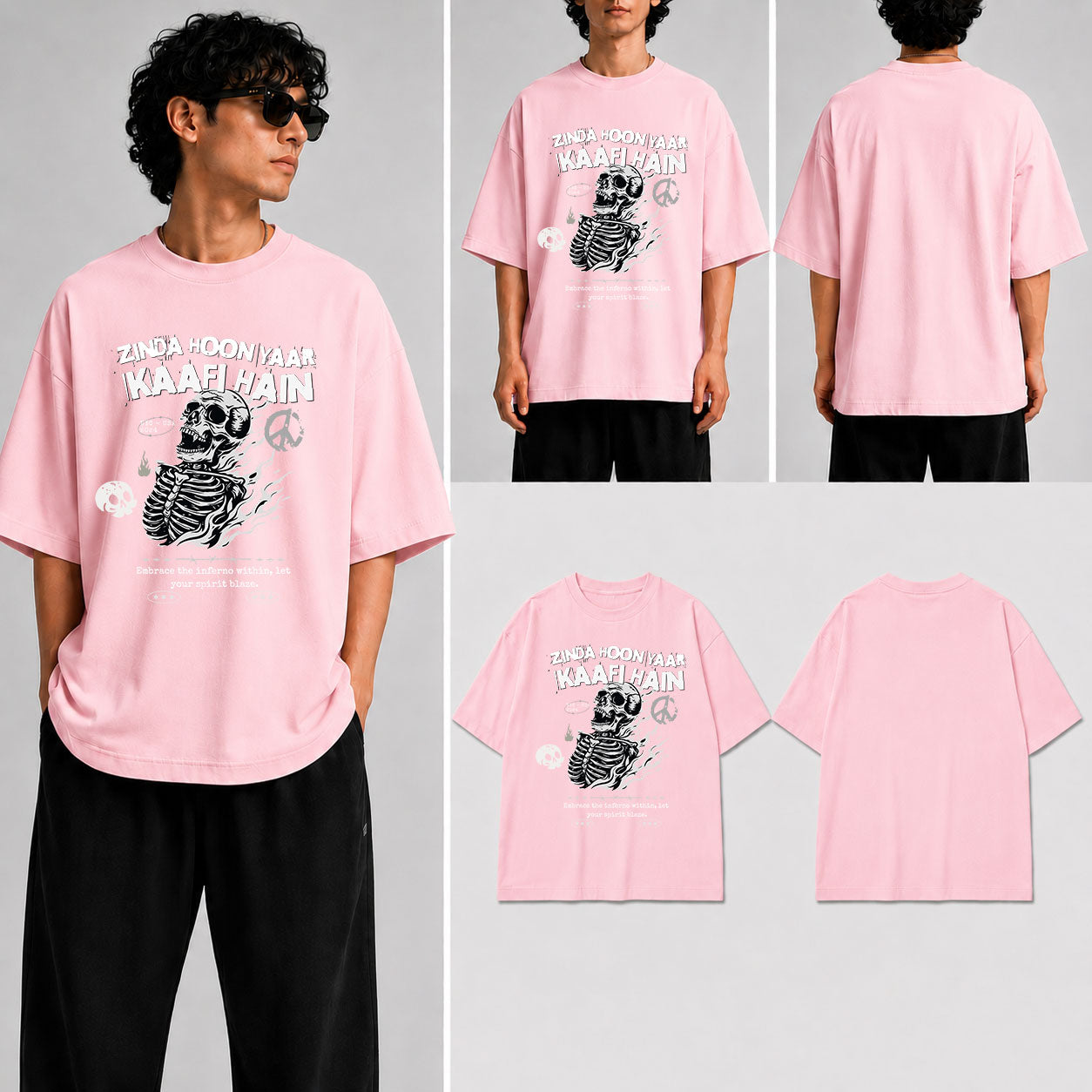 Zinda Hoon Yaar  Unisex Oversized Standard T-Shirt for man & women