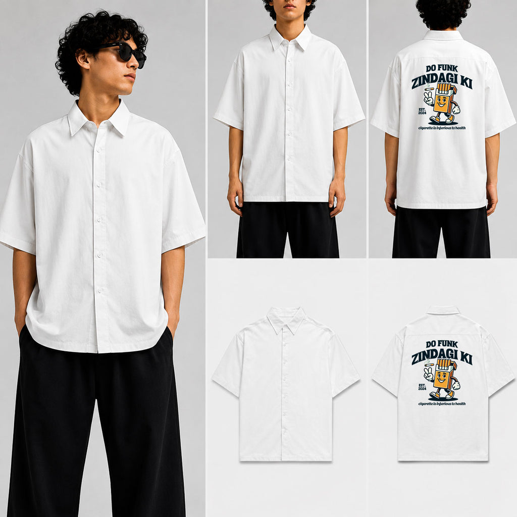 DO FUNK ZINDAGI KI Unisex Oversized Shirt for man & women